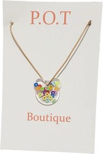 Donut Gummy Bear Necklace/Fashion for Girls/Teens/Bear Pendant/Gifts/For Kids