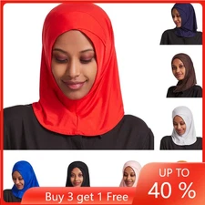 Muslim Women Hijab Cap Islamic Under Scarf Shawls Head Wraps Hats Headwear Arab