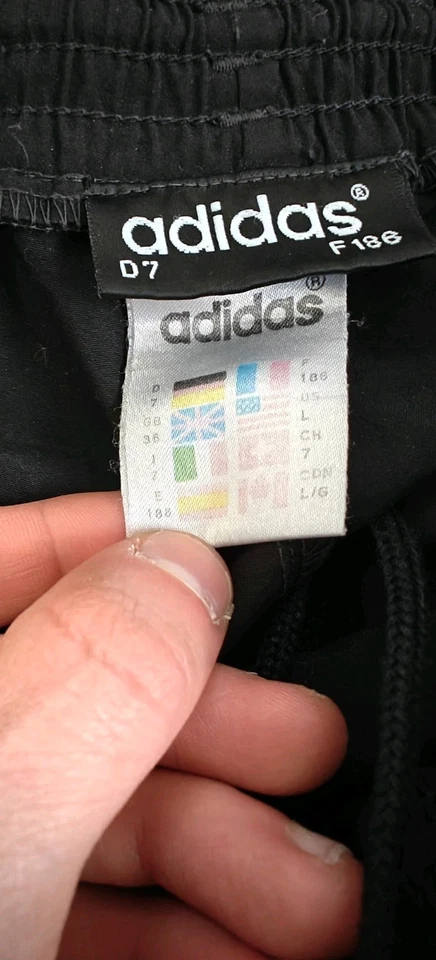 Adidas Trainingshose Vintage Baggy Loose Fit Schwarz Gr. L  Y2K Streetwear - Bild 4 von 4