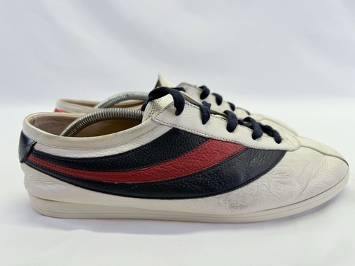 Gucci Off White Leather Falacer Low Top Sneakers Men's Size 11 - Picture 9 of 22