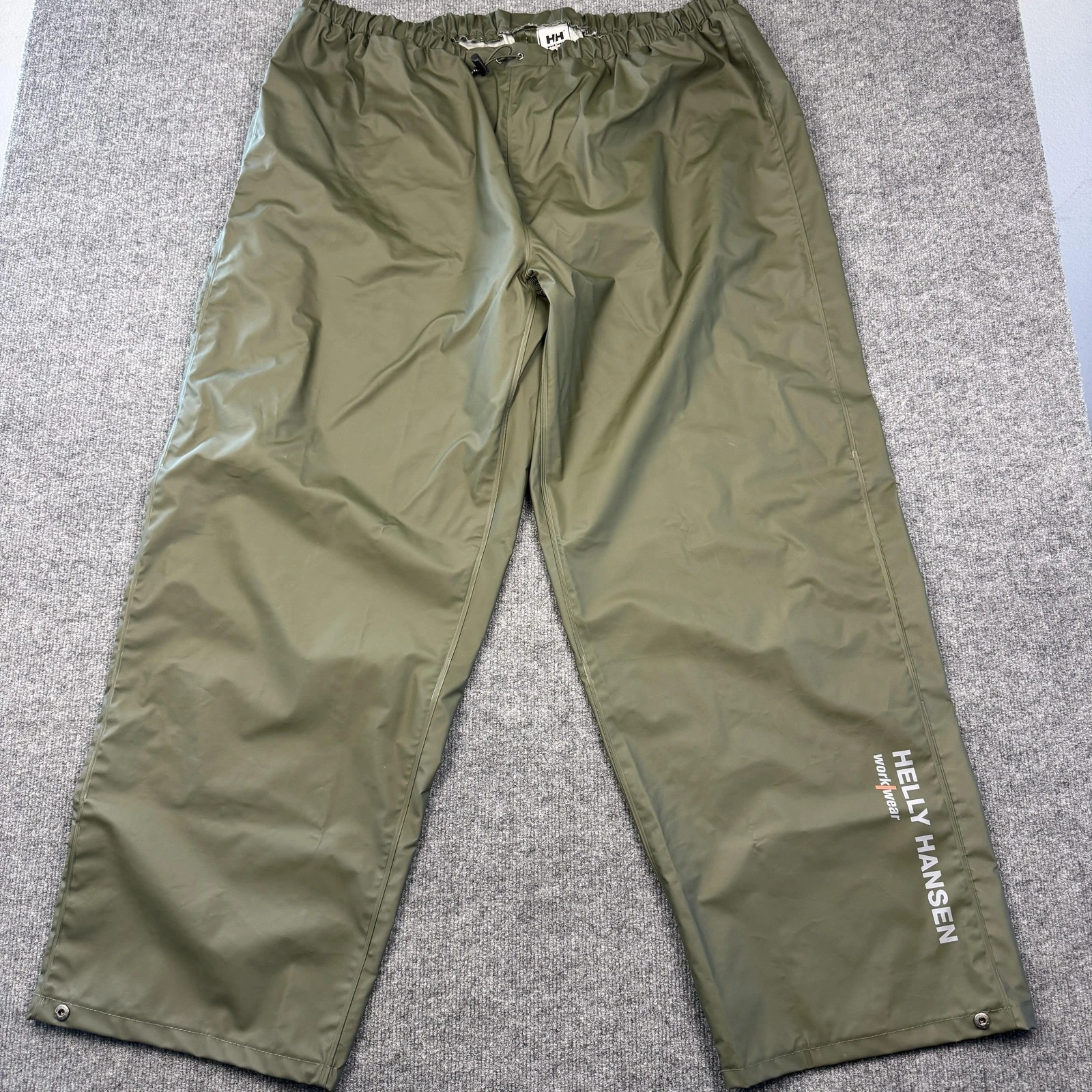Helly Hansen Rain Pants Mens 4XL Green Workwear Waterproof Windproof NB 70429 R