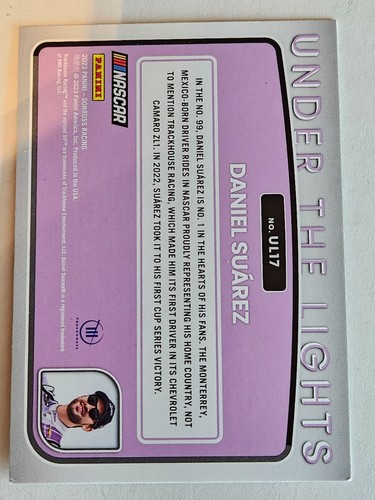 Daniel Suarez - 2022 Donruss Under The Lights Checkers Insert Card - Picture 2 of 2