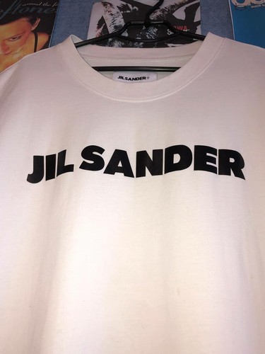 Jil Sander Plus Front Logo Cotton Tee White Size Large Oversized - Picture 3 of 8
