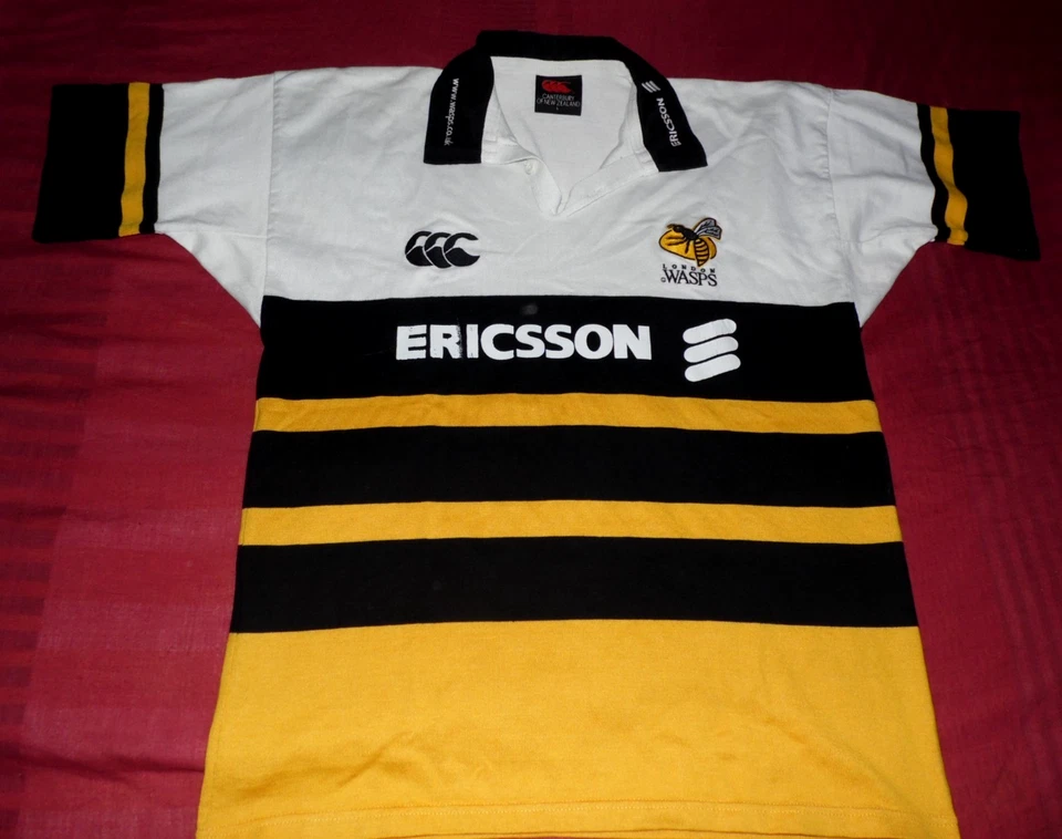 Maillot De Rugby Des London WASPS Saison 2000/2001 Taille L - Photo 1/4
