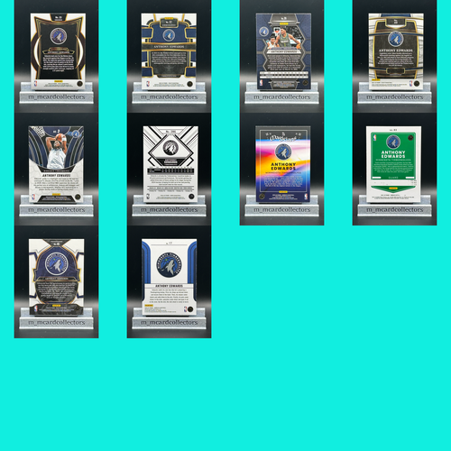 Lote de 10 tarjetas de baloncesto Anthony Edwards Minnesota Timberwolves Panin Select Ant - Imagen 2 de 13