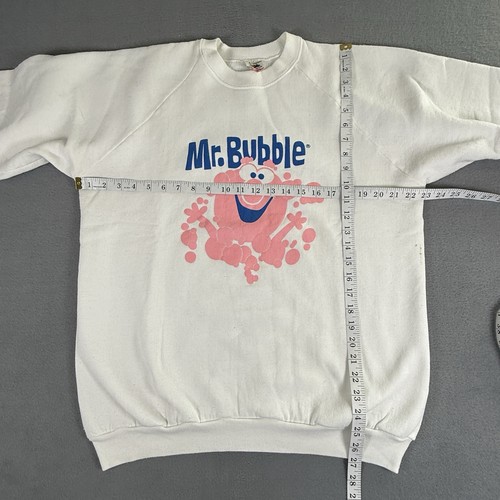 Vintage 1980’s Mr. Bubble Soap Promo Sweatshirt Cut Sleeves Stained XL - Picture 3 of 11
