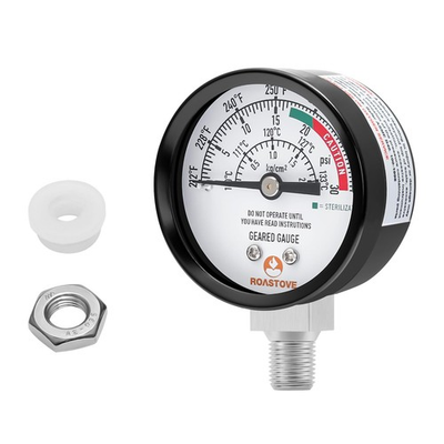 #ad Roastove Black case Pressure Cooker Gauge Canner steel $13.07