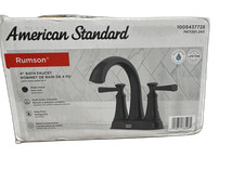 American Standard Rumson 4 in. Centerset 2-Handle Bathroom Faucet in Matte Black