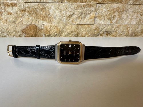 RELOJ MIDO BARONCELLI CUARZO VINTAGE NEGRO RECTÁNGULO TANQUE 3903 HOMBRE 30*37MM - Imagen 8 de 24