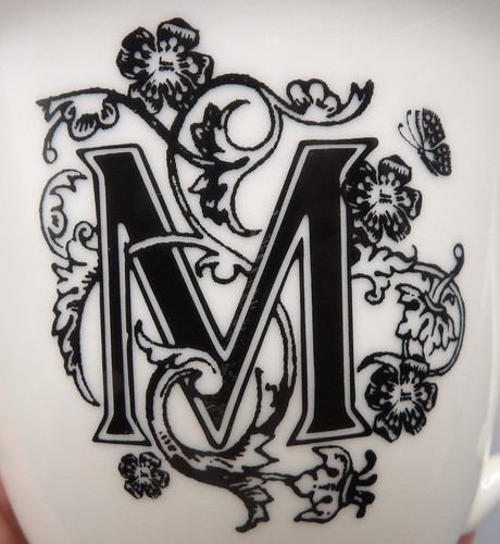 Monogrammed Mug – Missus by Anthropologie Letter M Footed Coffee Cup Mug - Picture 3 of 11