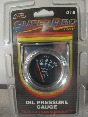 #ad #ad OIL PRESSURE GAUGE MAKE WAVES SUPER PRO 2115 $15.99
