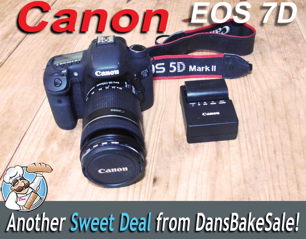 Canon EOS 7D Camera DS126251 w/ 18-135mm Lens, Strap Canon EOS 7D Camera DS126251 w/ 18-135mm Lens, Strap
