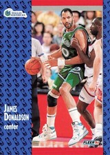 1991-92 Fleer #44 JAMES DONALDSON Dallas Mavericks