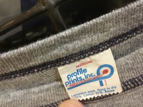 VTG 70’s COORS Beer Gray L/S PROFILE POINTS, INC Sweatshirt SZ S/M - cool - Picture 2 of 12