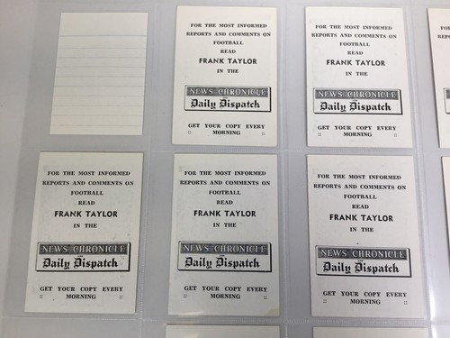 News Chronicle And Dispatch Sunderland FC c1955 Full Set of 13 Cards - Picture 8 of 13