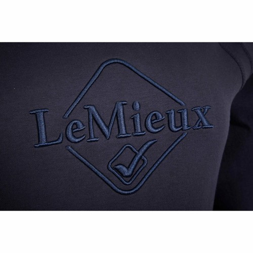 LeMieux Ladies Elite Hoodie Navy Black Pockets Drawcord Cosy Relaxed fit - Picture 10 of 21