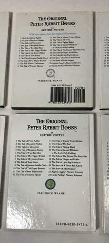 Beatrix Potter PETER RABBIT Children’s Books Set Lot of 6 HC 1986 & Cookbook - Picture 8 of 9