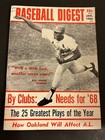 1968 Baseball Digest St Louis Cardinals Bob Gibson No Label 1967 World Series