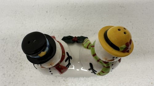 Urlaub Schneemann und Schneedame Salz und Pfefferstreuer - Bild 2 von 6