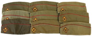 9-Vintage-Boy-Cub-Eagle-Scout-BSA-Uniform-Garrison-Hat-Cap-Size-Medium-Lot-6
