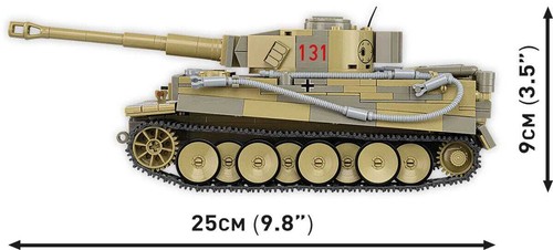Panzer VI Tiger No. 131 Tank Museum brick tank model - COBI 3123 - 898 bricks - Picture 4 of 12