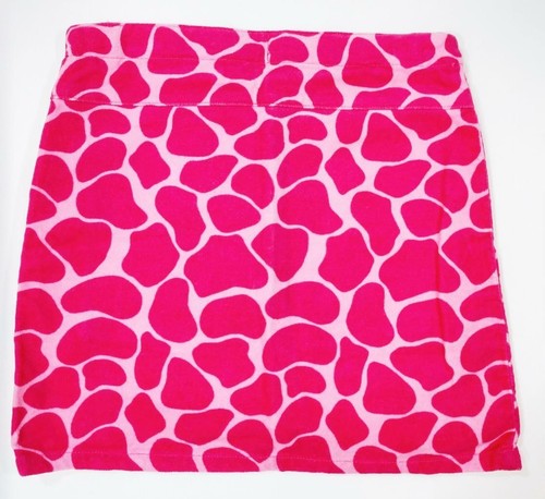 New GYMBOREE Lovable Giraffe SKORT Sz 9 Light Dark Pink Cotton Velvet Print - Picture 2 of 5