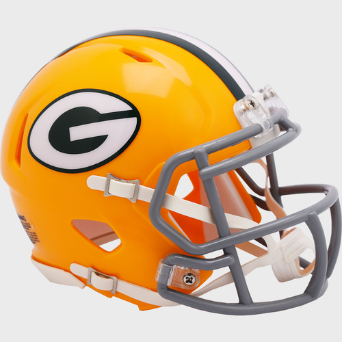 Mini casco de fútbol americano Riddell Speed Green Bay Packers 1961-1979 NFL - Imagen 2 de 3