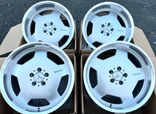 MERCEDES DEEP DISH MONOBLOCK 19 INCH RIMS WHEELS SET4 NEW 19/8.5 19/9.5 FITS AMG - Picture 6 of 10