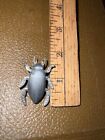 Vintage Scarab Pewter Pin Back Lapel Pin