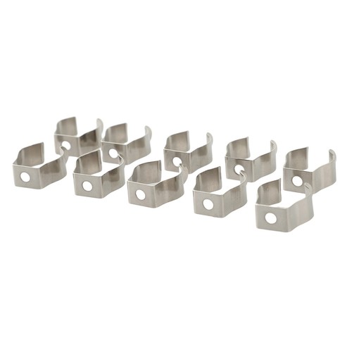 10 STCK SPRING TERRY CLIPS OPEN TYPE SPRING STEEL TOOL CLIPS HEAVY DUTY SILBER - Picture 57 of 144