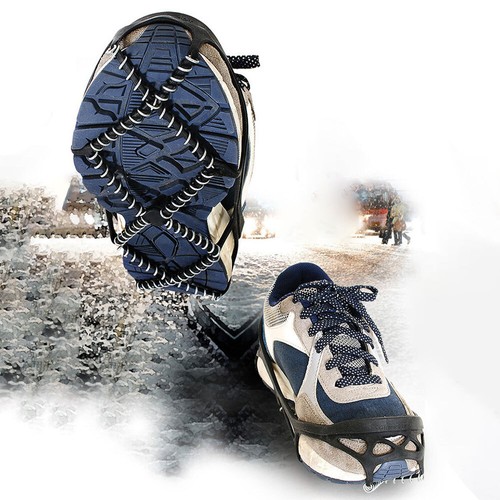 Anti-Slip Ice Snow Spike Grip Gripper Crampon Cleats For Shoe Boot Overshoe #T - Picture 6 of 12