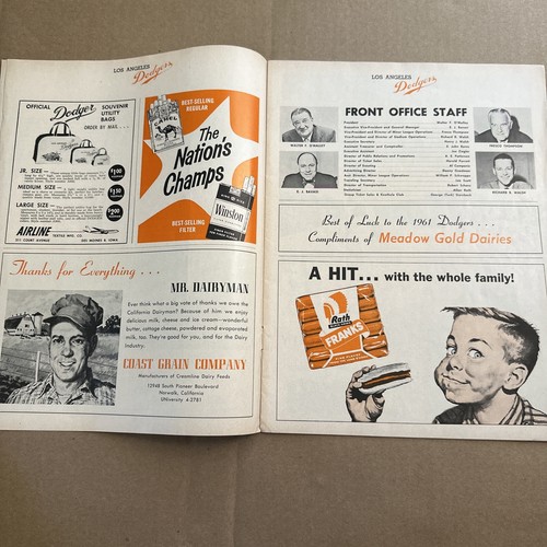 (#19). Los Angeles Dodgers Baseball 1961 Vintage Sports Publications - Picture 14 of 24