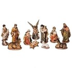 AWAY IN THE MANGER 11-PIECE NATIVITY SET - 6"H SCALE