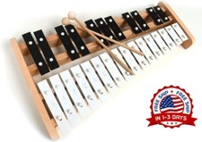 Xil fono soprano Glockenspiel de madera de tama o completo con 27 teclas US NEW