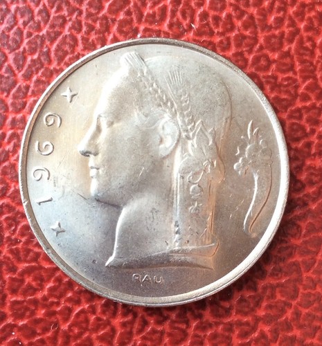 Belgique - Superbe monnaie de 5 Francs 1969 FR   - Rare en cette qualité - Picture 1 of 2