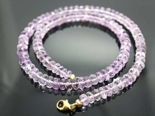 GOLDJUNGE69 * SOGNI D`ORO EDELSTEIN KETTE AMETHYST RONDELL FAC 375er GELBGOLD - Bild 4 von 5