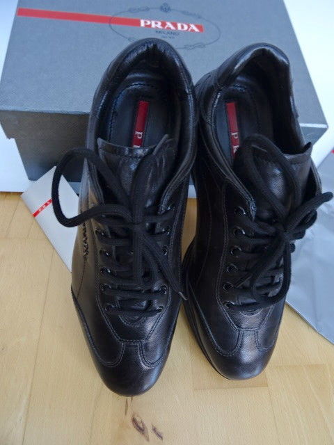 Donna Calzature SRI Prada donna nappa nero Sport Scarpe da ginnastica Taglia EU 37 UK4 Donna Calzature SRI Prada donna nappa nero Sport Scarpe da ginnastica Taglia EU 37 UK4
