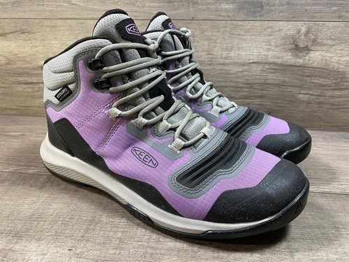 Keen Tempo Flex Mid Waterproof Purple Gray Hiking Boots Womens Size 7.5 - Picture 2 of 14