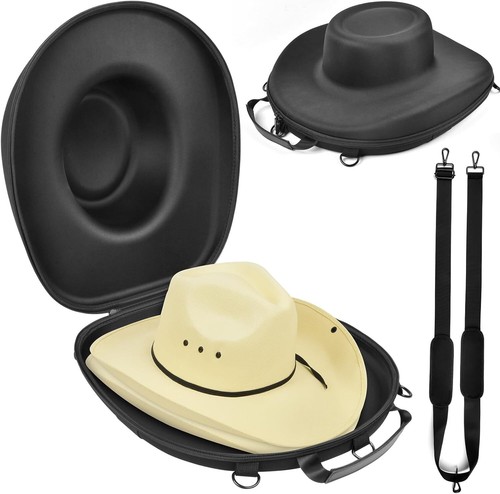 New-Crush - Proof Cowboy Hat Carrier Case - Fits 2 Cowboy Hats, Storage