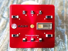 Nos Vintage Rado manhattan Dial Automatic TV Shape Red color From 70s 11815