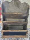 Rustic Shabby Primitive Storage Caddy With Chalk Board.