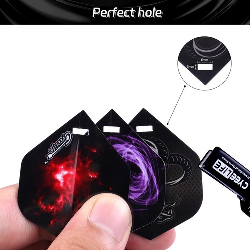 CyeeLife Dart Flight Locher Werkzeug - 100 Metall O Ringe - Bild 4 von 8
