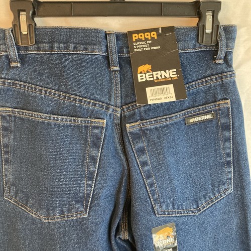 Neu mit Etikett Bern blaue Herrenjeans P999 Größe 28 x 34 klassische Passform - Bild 8 von 9