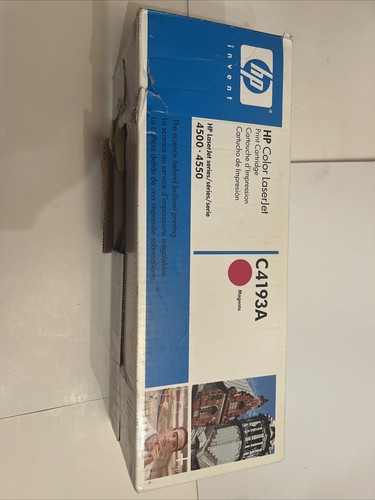 HP OEM C4193A Magenta Toner Cartridge, For color laserjet 4500, 4550 - Picture 3 of 6