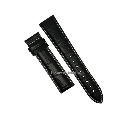 CINTURINO OROLOGIO IN PELLE PER OROLOGI OMEGA 18mm 20mm 22mm NERO MARRONE UK - Foto 6 di 17