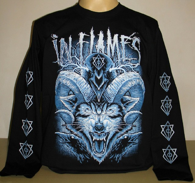 In Flames Heavy Metal Band Long Sleeve Tshirt Size S M L XL 2XL 3XL