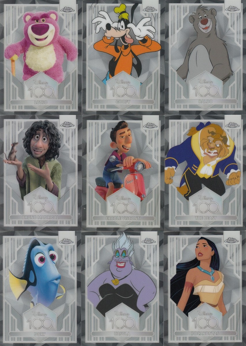 100枚コンプリートセット Topps Chrome Disneyベースカード 2023 Topps Chrome Disney 100 Years Base - Complete Your Set