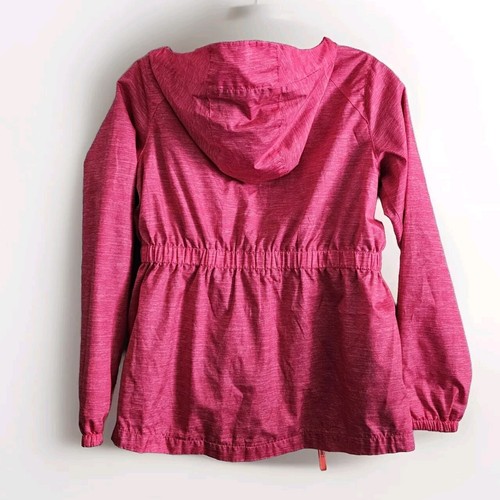 Champion Jacket Girls Size L 10-12 Pink Hooded Full Zip Windbreaker - Picture 2 of 8