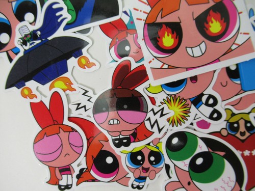 50 Stück The Powerpuff Mädchen Handy Laptop Wasserflasche Aufkleber Aufkleber Pack - Bild 7 von 9