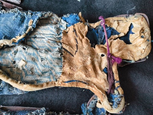 Antique KOTE Arm guard Japanese SAMURAI YOROI Chain Armor Parts EDO Era-h0426- - Picture 11 of 16